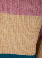 Load image into Gallery viewer, Ladies Striped Color Block Soft Knit Jumper