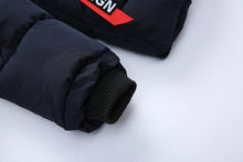 Load image into Gallery viewer, Kids Girls Boys Faux Furry Trim Detachable Hood Winter Coat