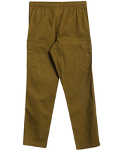 Load image into Gallery viewer, Boys Khaki Pull-On Elasticated Waist Combat Cargo Trouser
