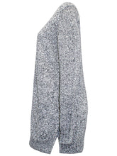 Load image into Gallery viewer, Ladies Long Line Open Front Pocket Long Sleeve Cardigan