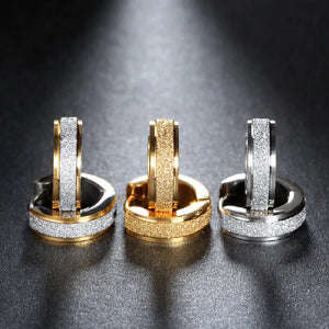 Gold & Silver Titanium Steel Anti-Allergic Small Hoop Earrings