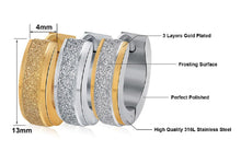 Load image into Gallery viewer, Gold & Silver Titanium Steel Anti-Allergic Small Hoop Earrings