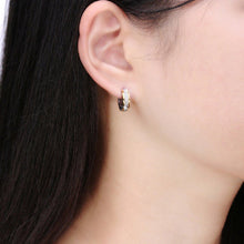 Load image into Gallery viewer, Gold &amp; Silver Titanium Steel Anti-Allergic Small Hoop Earrings
