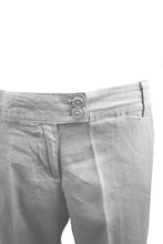 Load image into Gallery viewer, Grey Linen High Rise Straight Leg Trousers