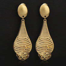 Load image into Gallery viewer, Ladies Elegant Gold Filled Hollow Baseball Cutout Pendant & Earring Set