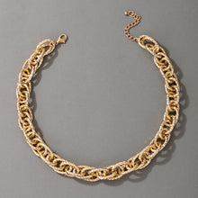 Load image into Gallery viewer, Ladies Luxury Thick Chain Chunky Circle Link Choker Necklace
