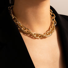 Load image into Gallery viewer, Ladies Luxury Thick Chain Chunky Circle Link Choker Necklace