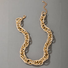 Load image into Gallery viewer, Ladies Luxury Thick Chain Chunky Circle Link Choker Necklace