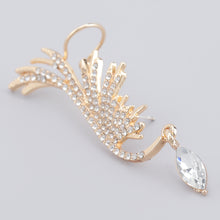 Load image into Gallery viewer, Angel Wings Rhinestone Dangling Crystal Ear Cuff Crawlers Earrings