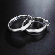 Load image into Gallery viewer, Ladies 925 Silver Medium Hoop Creole Hoop Earrings