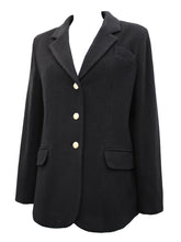 Load image into Gallery viewer, Ladies Black Pure Wool Darna Single Breast Blazer Jacket