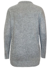Load image into Gallery viewer, Ladies Grey Curve Chunky Ribbed Knit Long Sleeve Jumpers