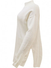 Load image into Gallery viewer, Pink Black Ivory High Neck Thick Soft Knit Plus Size Jumpers