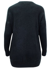 Load image into Gallery viewer, Ladies Soft Knit Crew Neck Flattering Plus Size Jumpers