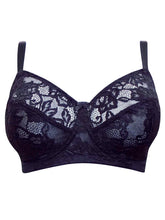 Load image into Gallery viewer, Ladies Black All Over Lace Non-Padded Full Cup Bra