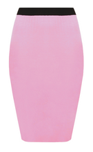 Load image into Gallery viewer, Ladies Plain Fitted Jersey High Waisted Bodycon Pencil Skirt