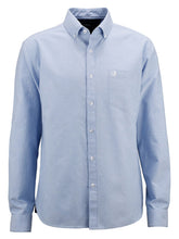 Load image into Gallery viewer, Mens Sky-Blue Pure Cotton Oxford Collared Long sleeves Shirt