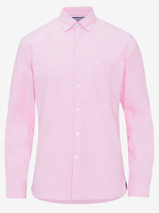 Mens Pink Pure Cotton Oxford Longsleeve Shirt