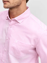 Load image into Gallery viewer, Mens Pink Pure Cotton Oxford Longsleeve Shirt