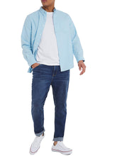 Load image into Gallery viewer, Mens Jacamo Sky Blue Long Sleeve Pure Cotton Oxford Big Tall Shirt
