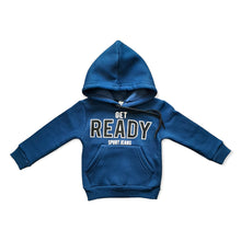 Load image into Gallery viewer, Boys Tracksuits Blue Get Ready Sweatshirt Hoodie Top Plus Jogging Bottoms