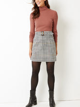 Load image into Gallery viewer, Ladies Terracotta Ribbed Roll Neck Jumper