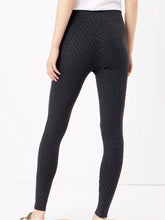 Load image into Gallery viewer, Black Zig-Zag High Waisted Stretchy Leggings