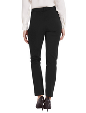 Load image into Gallery viewer, Ladies Black Flattering Zipped Pocket Slim Plus Size Trousers