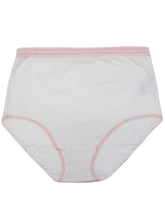 Load image into Gallery viewer, Ladies Pink Contrast Trim Modal Blend Spot Print Briefs