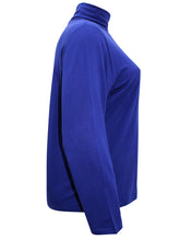 Load image into Gallery viewer, Ladies Laila Royal Blue Polo Neck Long Sleeve Plus Size Top