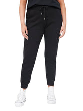Load image into Gallery viewer, Ladies Black Cuffed Hem Joggers