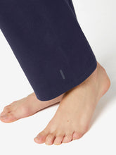Load image into Gallery viewer, Navy Straight Leg Fitness Cotton Rich Stretchy Waist Leggings