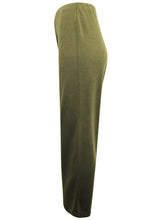 Load image into Gallery viewer, Ladies Lily Ella Olive Wool Blend Trousers