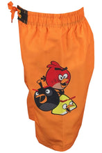Load image into Gallery viewer, Boys Orange Angry Birds Swimming Beach Shorts 9-10yrs