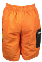 Load image into Gallery viewer, Boys Orange Angry Birds Swimming Beach Shorts 9-10yrs