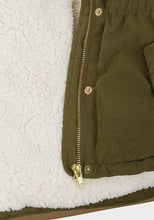 Load image into Gallery viewer, Baby Girls Minoti Olive Green Parka Faux Fur Trim Hooded Winter Jacket
