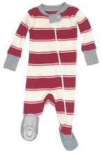 Load image into Gallery viewer, Baby Boys Girls Unisex Burts Bees Striped Babygrow Anti Slip Footie Sleepsuits