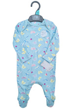 Load image into Gallery viewer, Unisex Baby Boys Girls Mothercare Sleepsuit Blue Butterfly Print Babygrow Romper