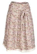 Load image into Gallery viewer, Beige Multi Blosson Floral A-Line Skirt
