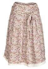 Load image into Gallery viewer, Beige Multi Blosson Floral A-Line Skirt