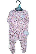 Load image into Gallery viewer, Baby Girls White Multi Floral Print Cotton Babygrow