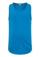 Load image into Gallery viewer, Girls Vest Top Pure Cotton Jersey Racer Back Vest Sleeveless T-Shirt Tank Tops