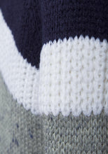 Load image into Gallery viewer, Boys Minoti Contrast Knitted Shawl Collared Jumper