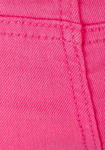 Girls Pink Elasticated Waistband Stretchy Skinny Jeggings
