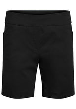 Load image into Gallery viewer, Black 4 Pockets Stretchy Summer Shorts
