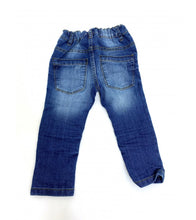 Load image into Gallery viewer, Boys Blue Wash Elasticated Waist Cotton Rich Denim Jeans