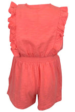 Load image into Gallery viewer, Girls Baby Toddler Broderie Anglaise Coral Cotton Elasticated Waist Playsuits