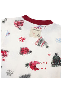 Baby Unisex Cream Xmas Hats Burts Bees Christmas 🤶 Sleepsuits.