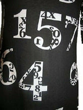 Load image into Gallery viewer, Ladies Black &amp; White Numeric Print Bodycon Dress
