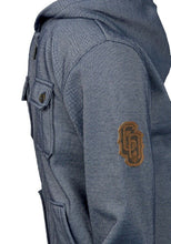 Load image into Gallery viewer, Navy Multi-Pocket Pique Fleece Lined Winter Coat